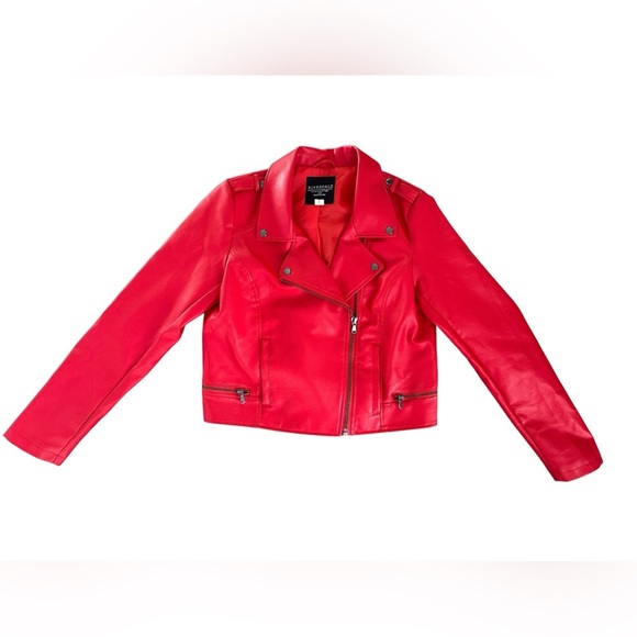 Riverdale South Side Serpents Red Faux Leather Jacket – Women’s L - Picture 2 of 11